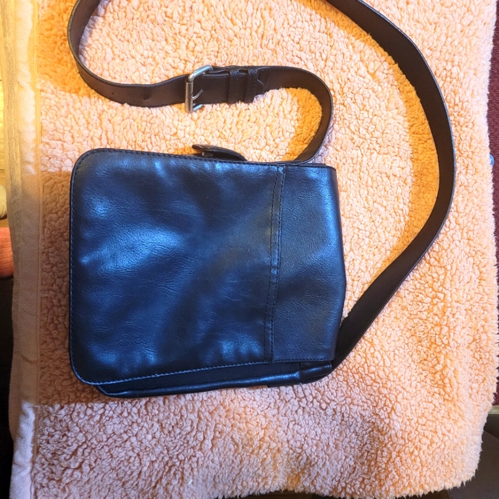 Aldo faux leather messenger bag